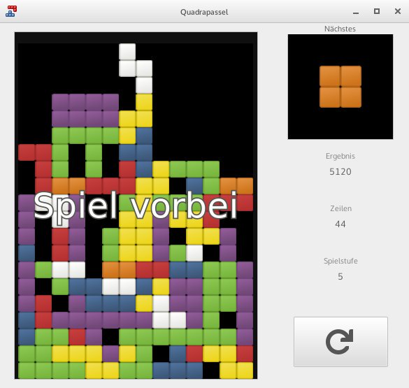 Quadrapassel sowas wie Tetris für Linux