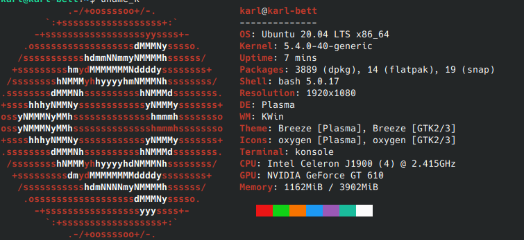 Kubuntu 20.04  Installiert